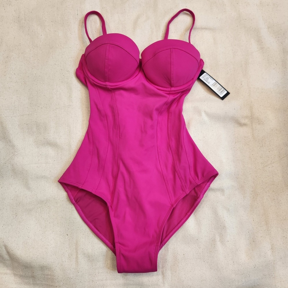 New TA3 Pink Pushy XS Short B / C One Piece Swimsuit body sculpt Corset